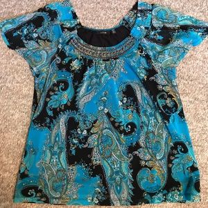 Apt. 9 Paisley Print Top